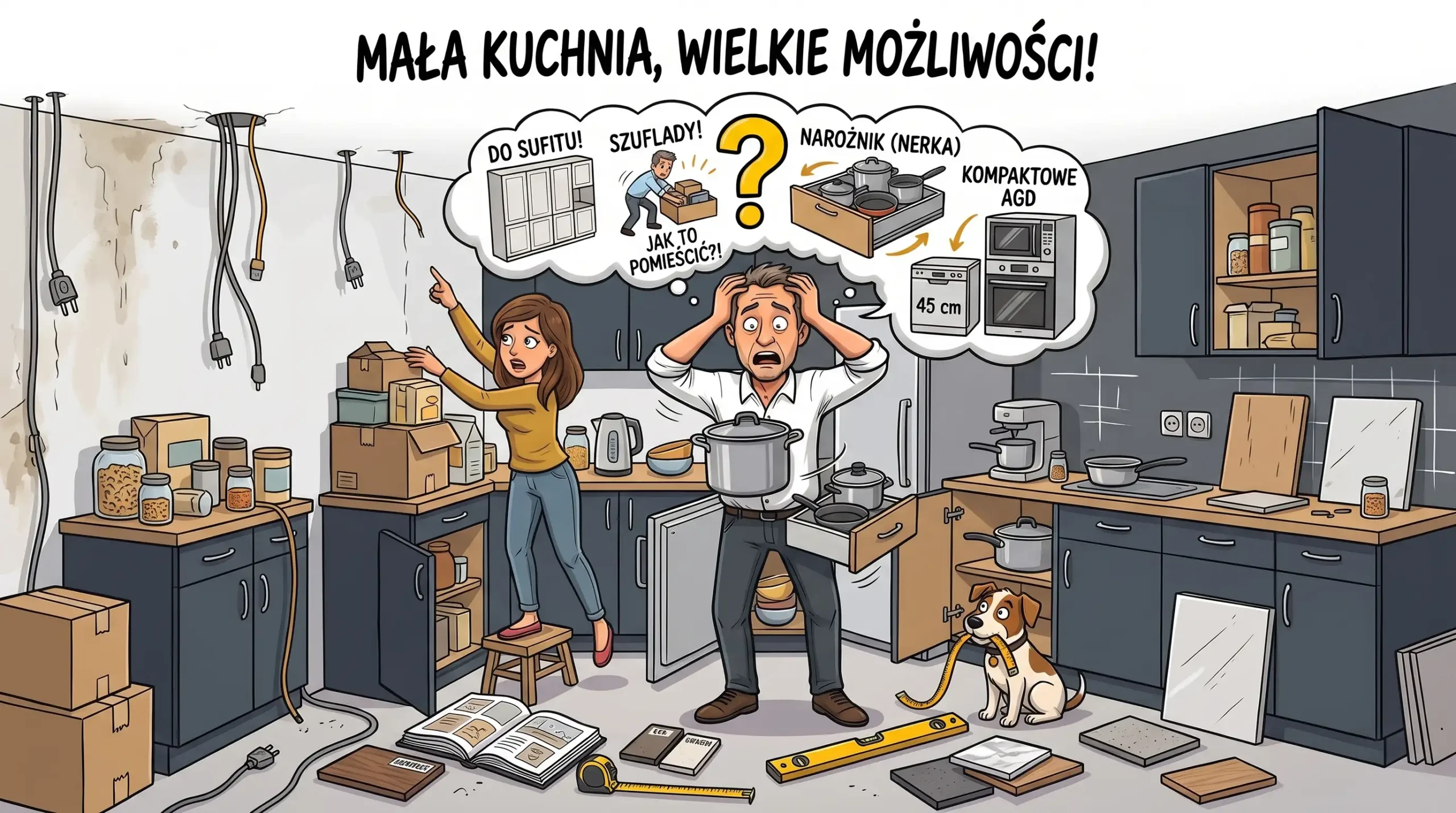Mała kuchnia na wymiar - jak wycisnąć maksimum przestrzeni